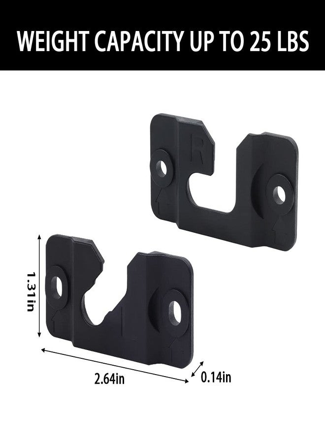 Seayoo 1 Pair of Black Wall Mount Bracket AH96-03064A for Samsung Soundbar HWH750 HW-H750 HW-H450 HW-J355 HWH751 HW-H751 HWJM25 HW-JM25 HWJM45C HW-JM45C HW-JM45C/ZA Soundbar Wall Hooks - Image 3